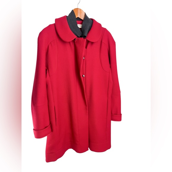Marni red wool coat - Picture 2 of 11